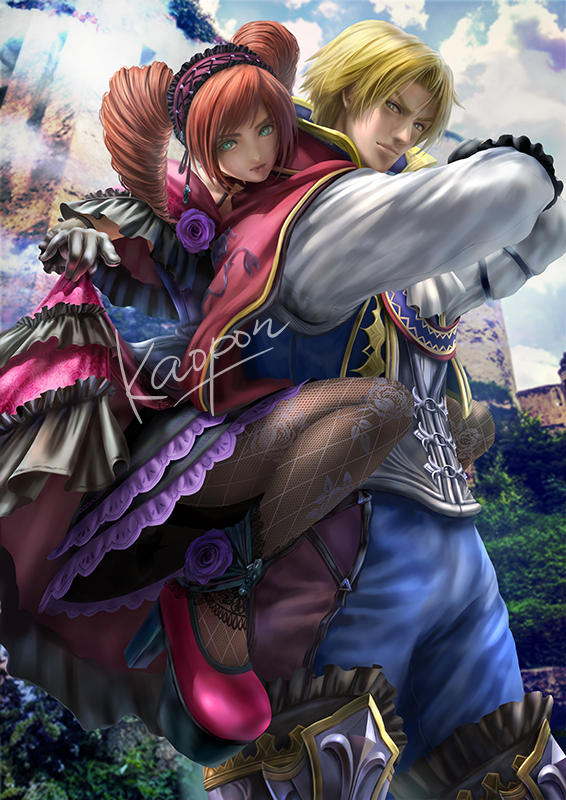 Commission : Amy and Raphael / Soulcalibur6 by KaoponArt on DeviantArt