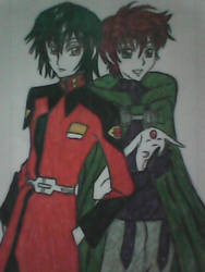 Lelouch and Suzaku as Shinn and Syaoran