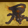 Cidjiveeran lion Scroll