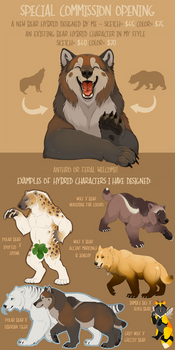 Special commissions- Bear hybrids! [CLOSED]