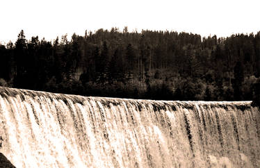 Waterfall in the Wisla Czarne