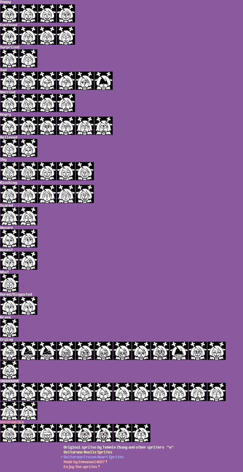 DELTARUNE Noelle Sprite Sheet By Emmanuel4687 By Emanuel4687 On deltarune-noelle-sprite-sheet-by-emmanuel4687-by-emanuel4687-on