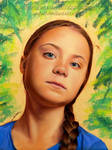 Greta Thunberg Drawing by AmBr0