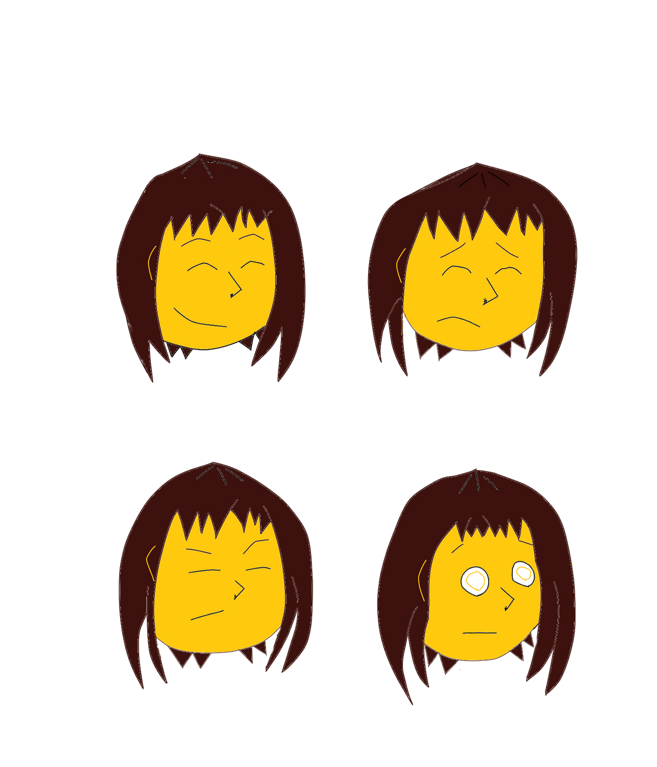 Frisk Expression Frisk Expressions by Hatty1492 on DeviantArt