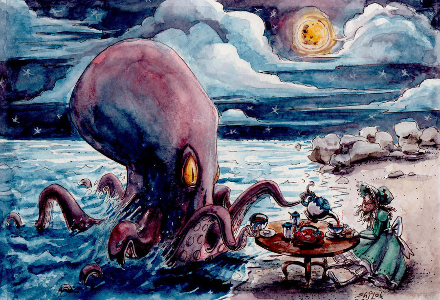 Octopus tea party