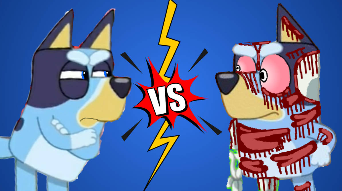 Bluey-BM vs Bluey by SolarMaker2005 on DeviantArt