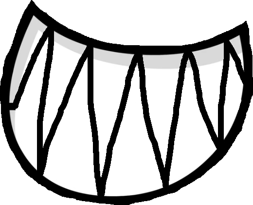 BFDI Smile Asset but sharp teeth by SolarMaker2005 on DeviantArt