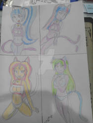 Convention Commission: Equestria Girls Cats Suit