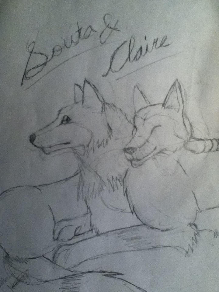 Wolf hugging another Wolf by MelodicDragon on DeviantArt