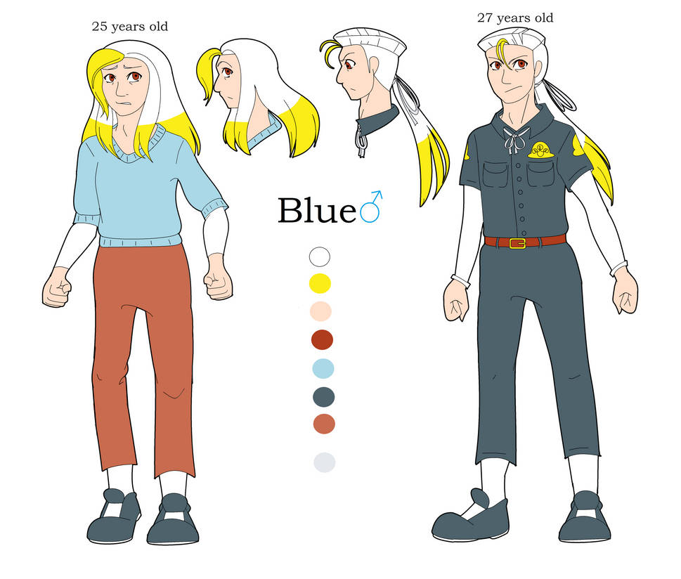 Blue's Human Reference Sheet 2024 by MelodicDragon on DeviantArt