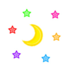 Moon and Stars background