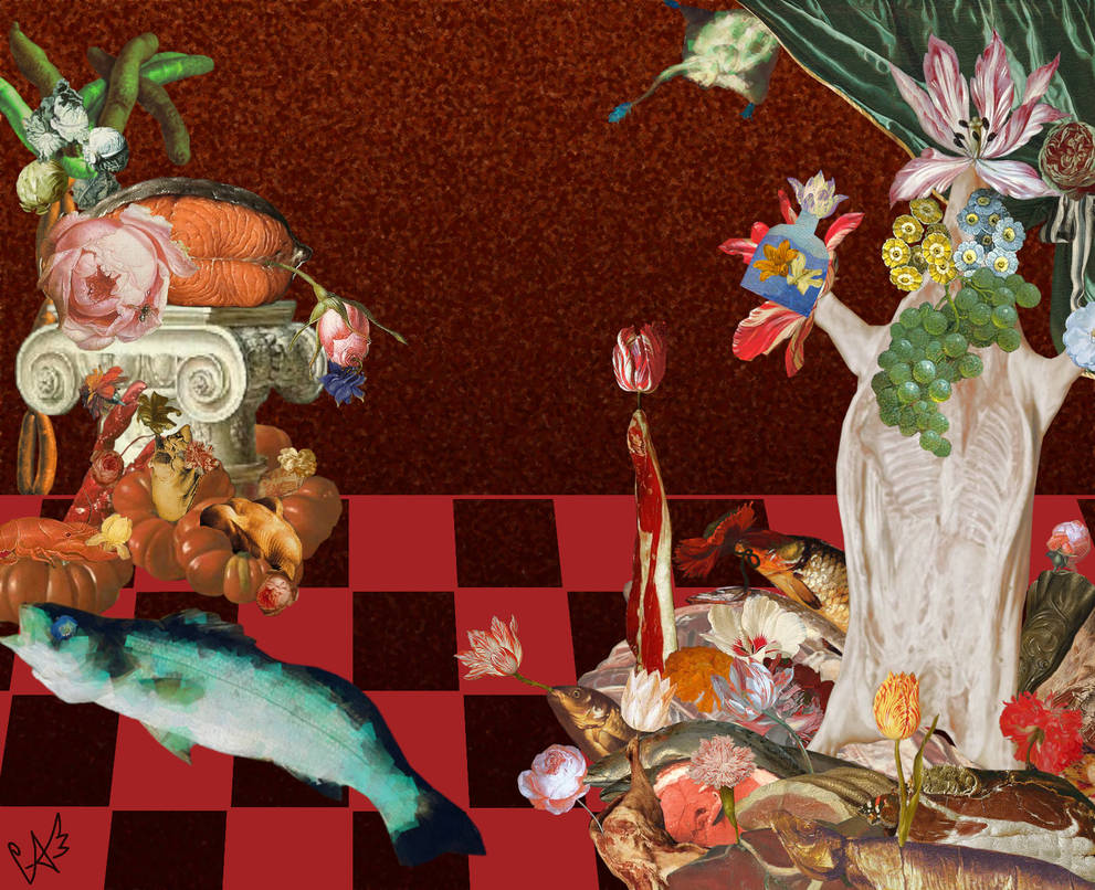 Meatcore Collage Meatcore (Flowers growing from meat) by Joanna-Post-Avis on DeviantArt