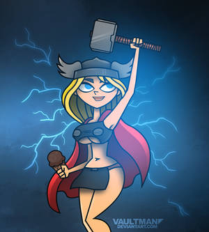 Lindsay as Thor - Commission