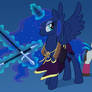 Princess Luna and Vinyl Scratch Samurai Warriors