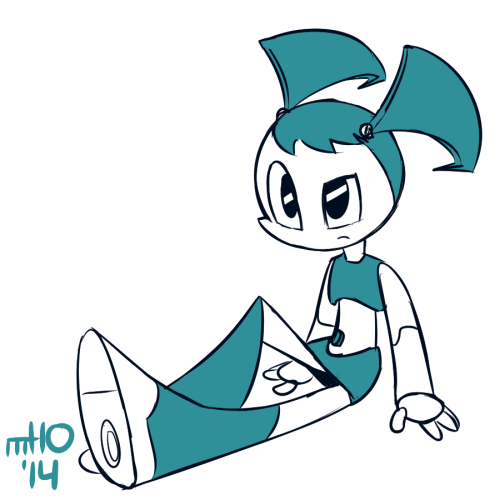 Jenny Wakeman (XJ-9): Sitting (HD Art) by HankstermanArt on DeviantArt