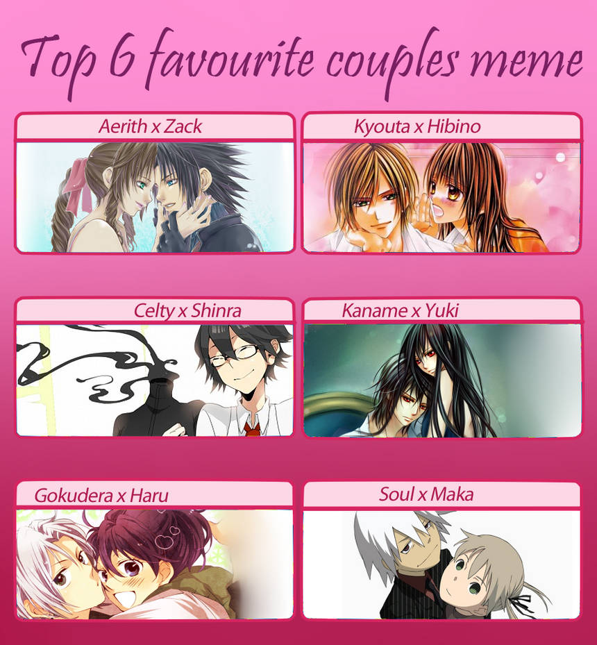 6 couples meme by Keinotjan on DeviantArt