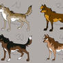 brown wolf adoptables - Closed!