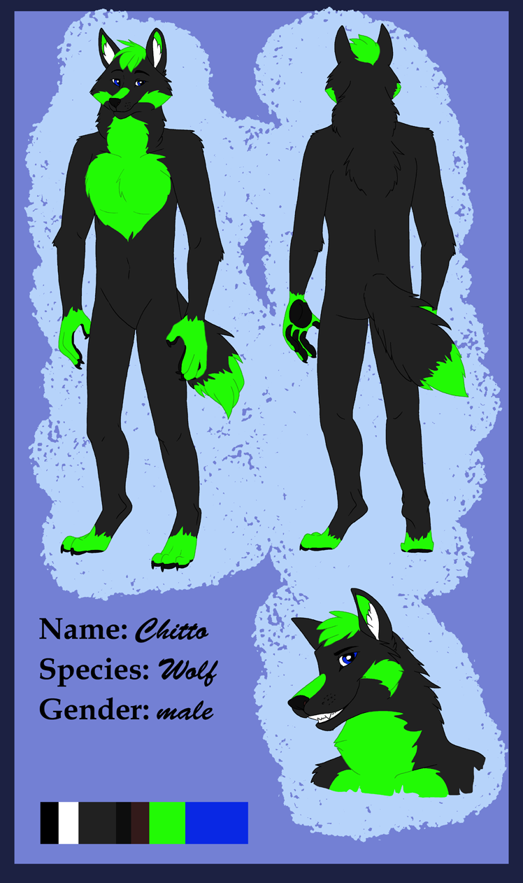 Commission Anthro Wolf ref sheet