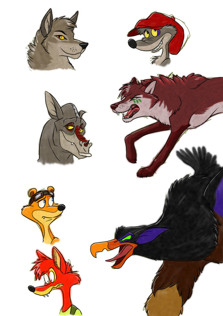 Some fan character doodles by MrWolf86 on DeviantArt