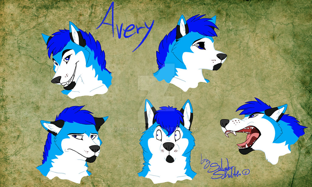 Commission - Avery faces by MrWolf86 on DeviantArt