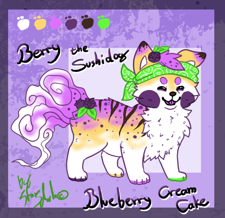 Berry my sushidog - reference sheet