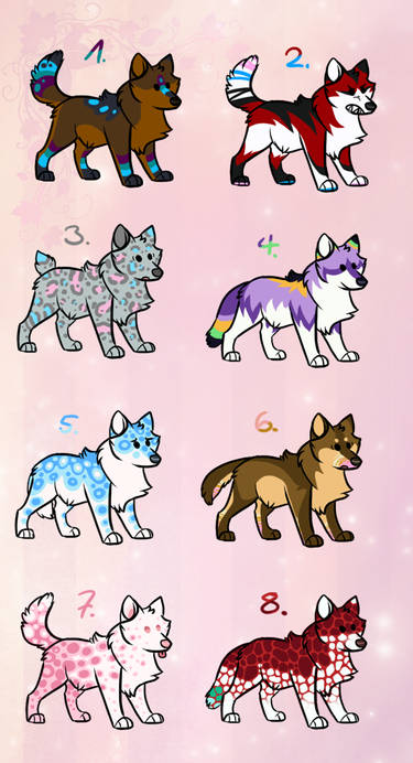 Cute Wolf adopts - 7/8 OPEN