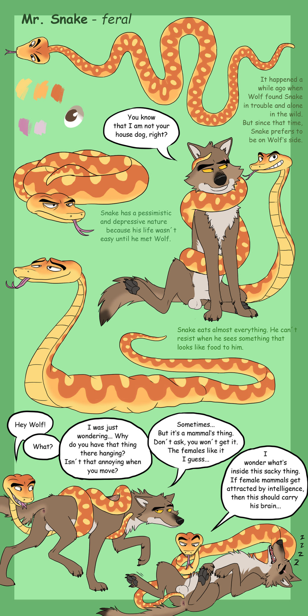Python Vore Wolf The feral bad guys - Mr Snake concept by MrWolf86 on DeviantArt