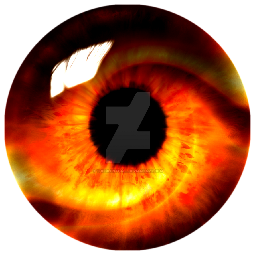 Orange Swirl Eye - Enhanced by TheSilentFall on DeviantArt