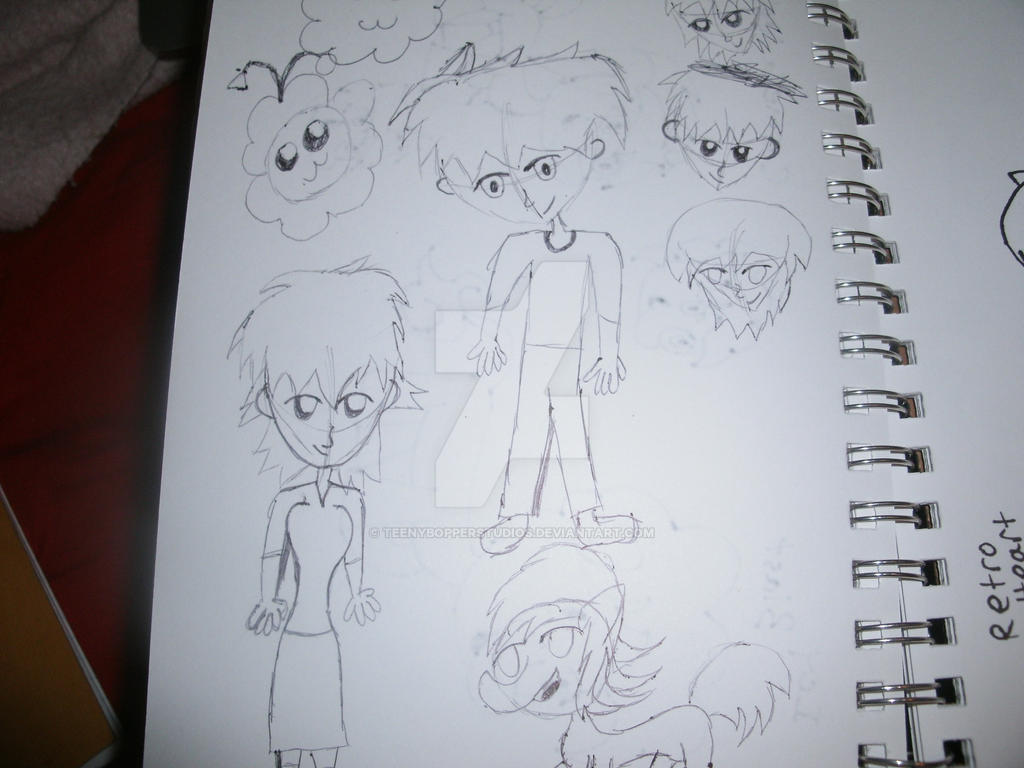 Daily Drawings 7- random sketches by TeenyBopperStudios on DeviantArt