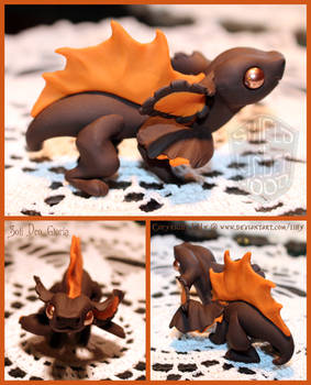 Chocolate Dragon Sculpture ~ Caramel Spine