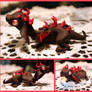 Chocolate Dragon Sculpture ~ Strawberry Spikes