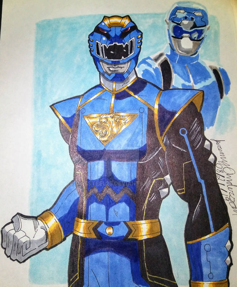 Power Ranger Cyber Force: Cyber Mantecor Blue Rang by Cassteel25 on ...