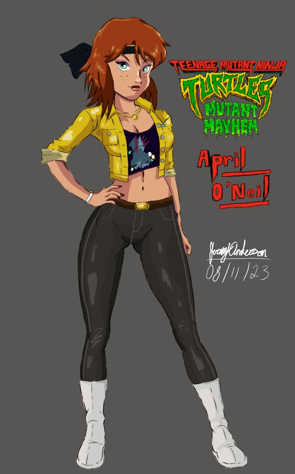 VESTE APRIL O'NEIL + Patches Tortues Ninja Mayhem 2023 VESTE APRIL O'NEIL + Patches Tortues Ninja Mayhem 2023