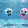 GooGoo and GaaGaa Swimming