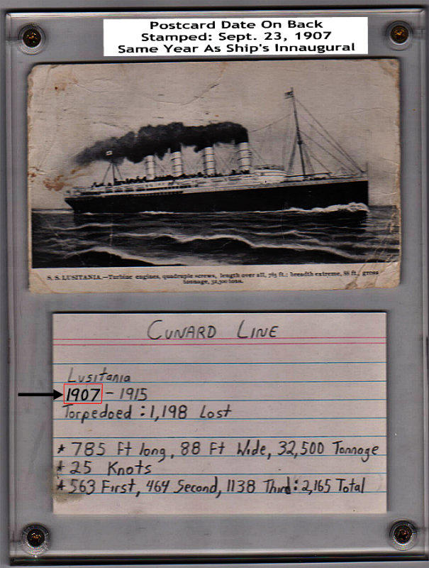 Lusitania Postcard by wildelf34