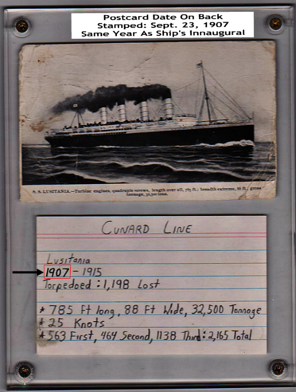 Lusitania Postcard