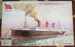 RMS Berengaria Postcard by wildelf34