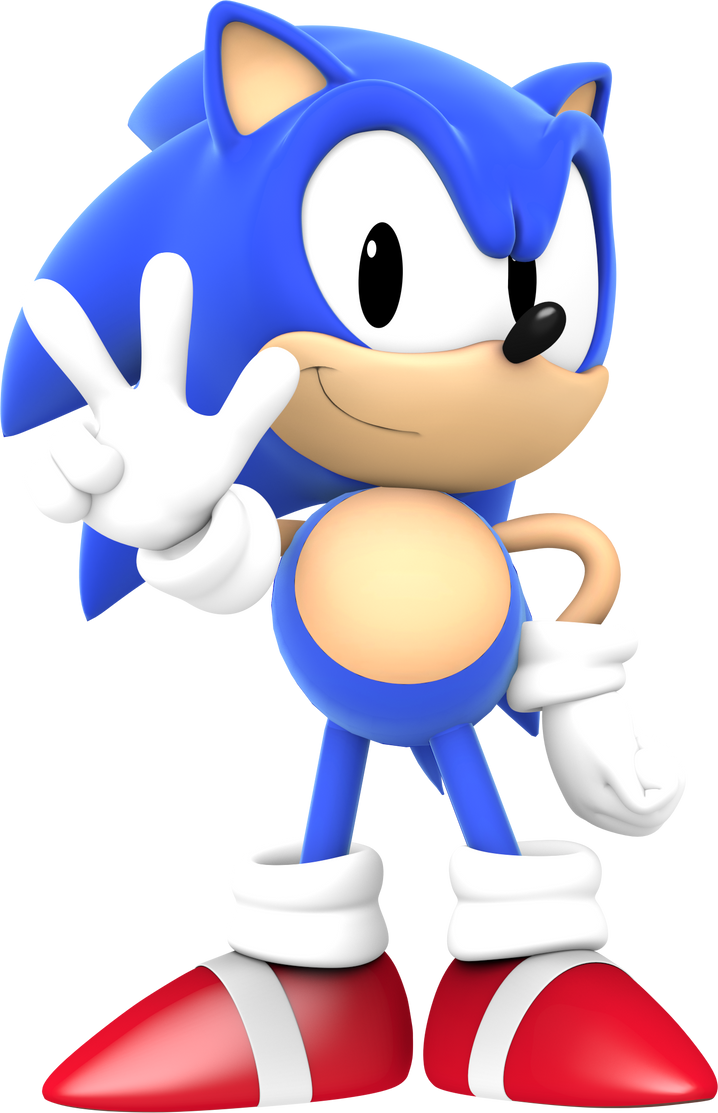 Ogcien3 - Classic Sonic Official Art Transparent PNG - 1221x1784 - Free  Download on NicePNG