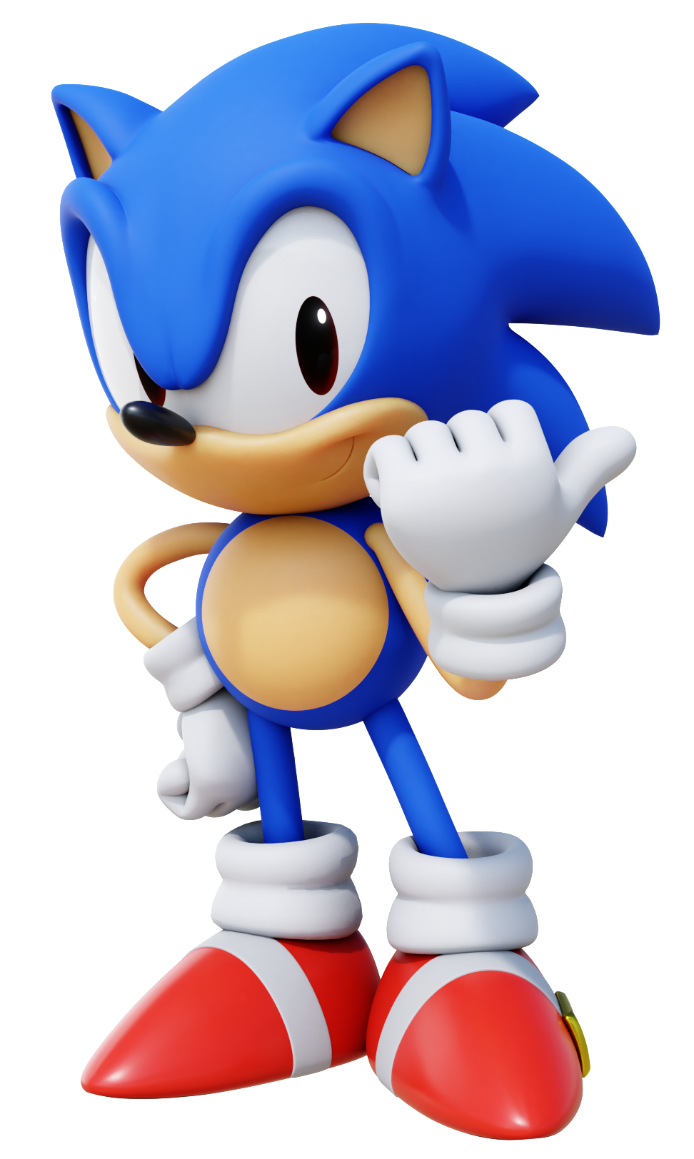 Classic Sonic 4k render by UsagiDood on DeviantArt