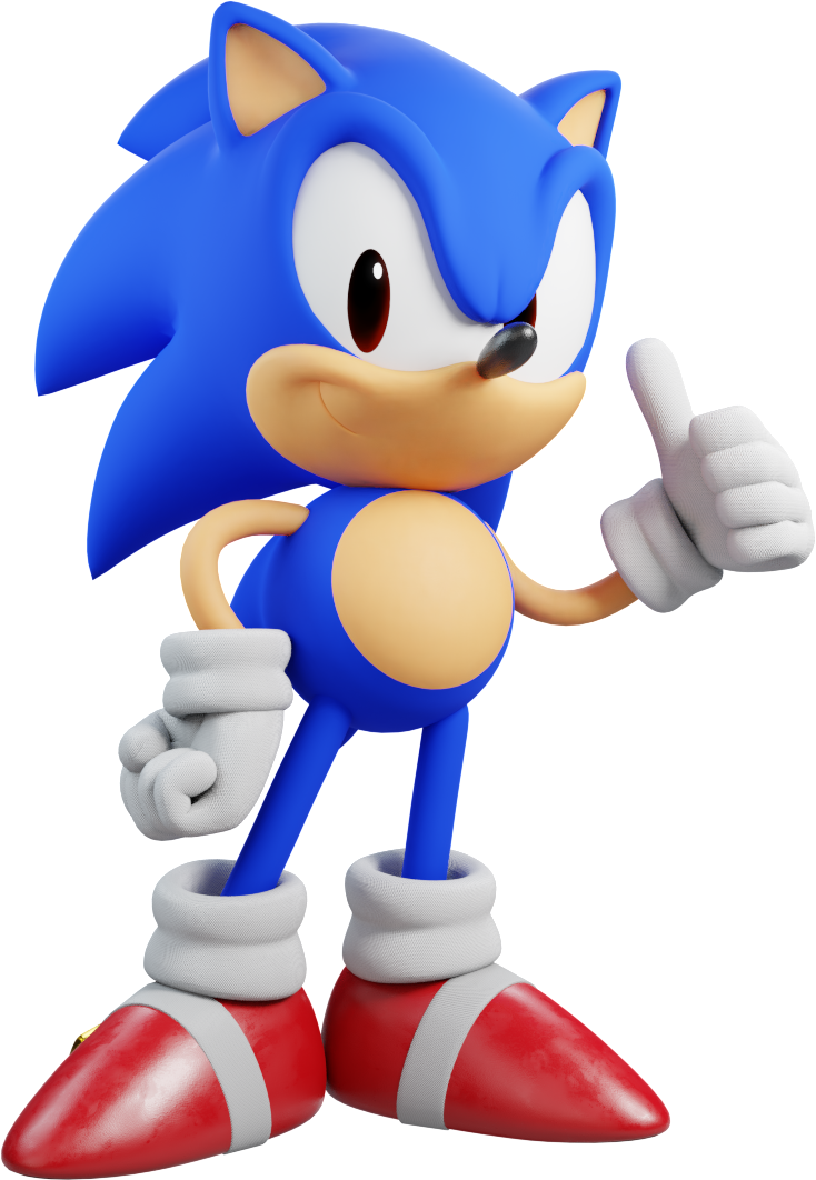 Classic Sonic Render by Peppermint08 on DeviantArt