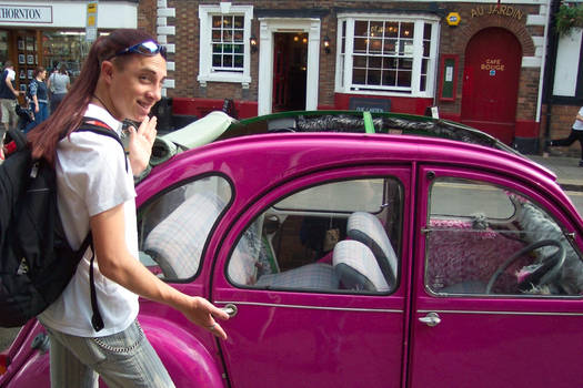 Josh finds a car as gay as him