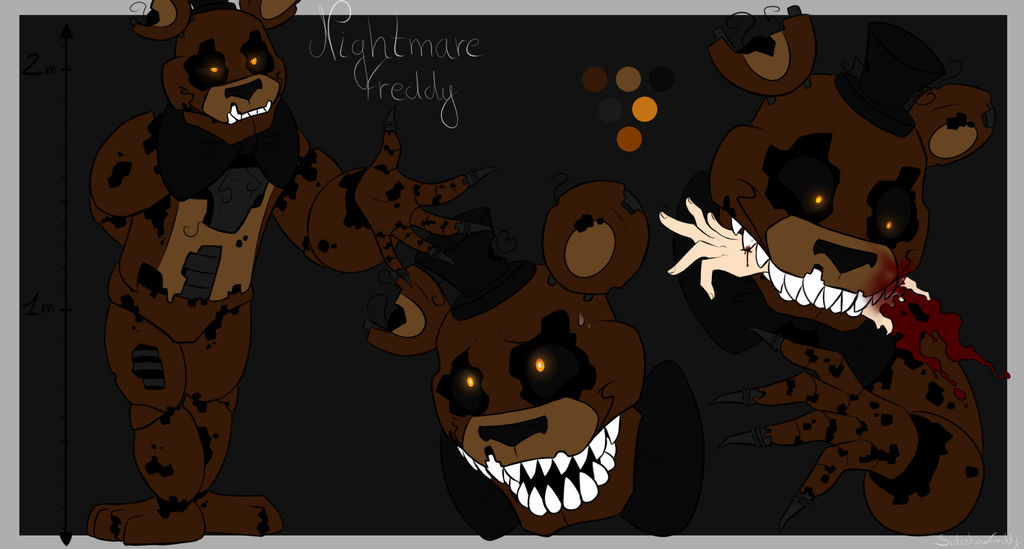 Nightmare Fredbear (Nightmare Redesign Collab) by SnarkyTeaSipper