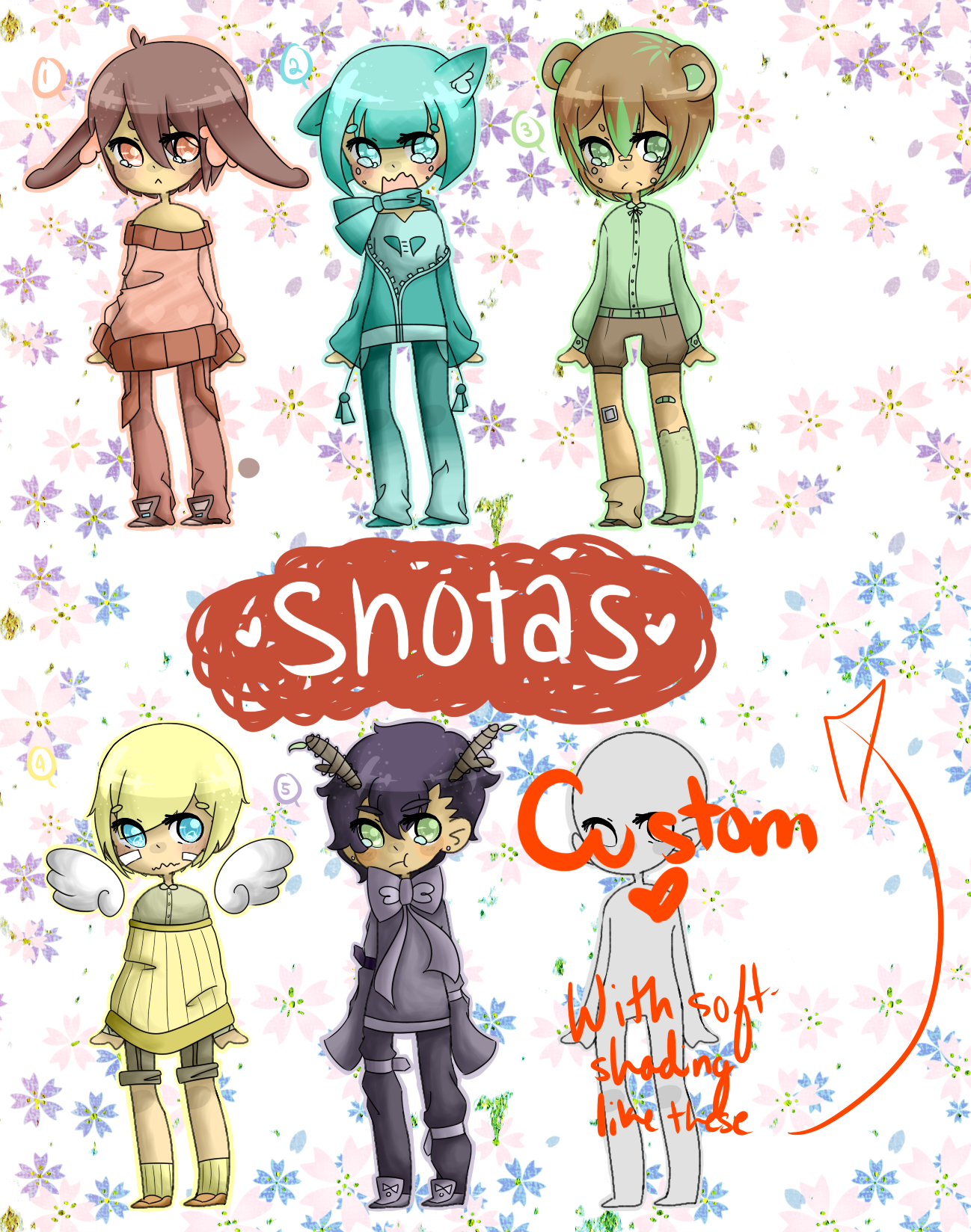 [ CLOSED ] Shota Adoptables !