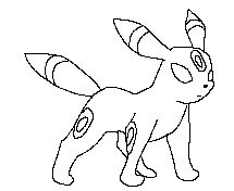 Umbreon Lineart