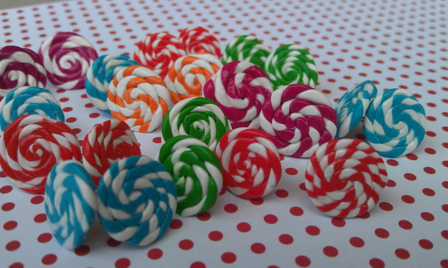 Candy Swirl Post Earring Collection