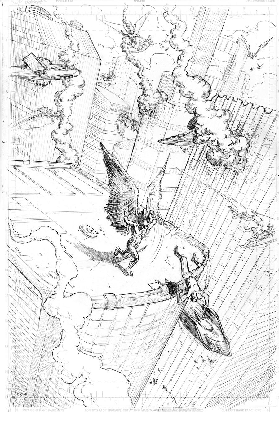 Hawkman Page 2 Pencils