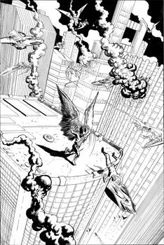 Hawkman Page 2 Inks