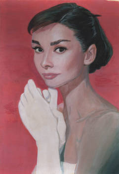 Audrey Hepburn Painting