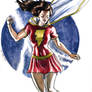 Mary Marvel watercolor