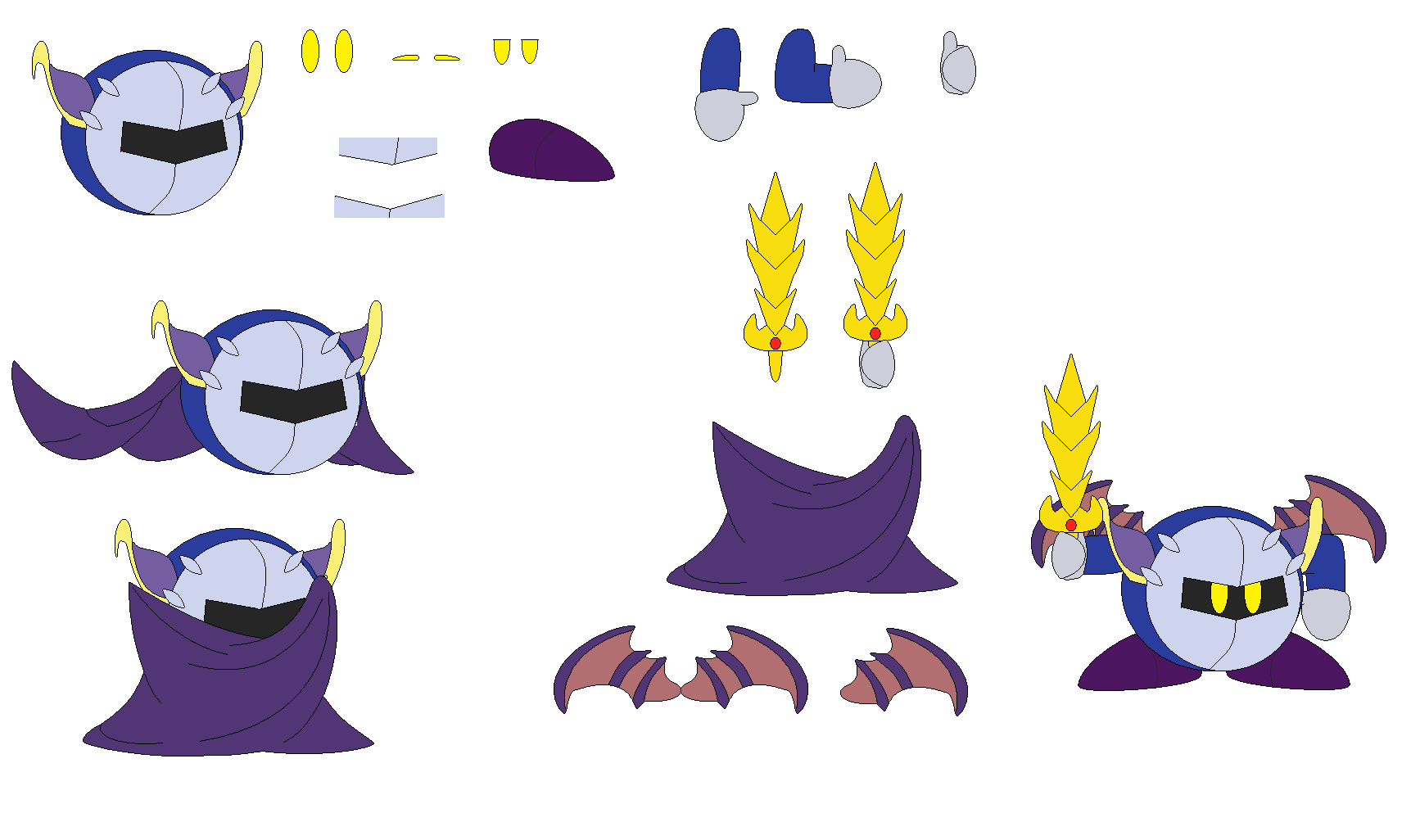 Meta Knight Simple Character Builder Meta Knight (Remastered) by KirbyKphoria2 on DeviantArt